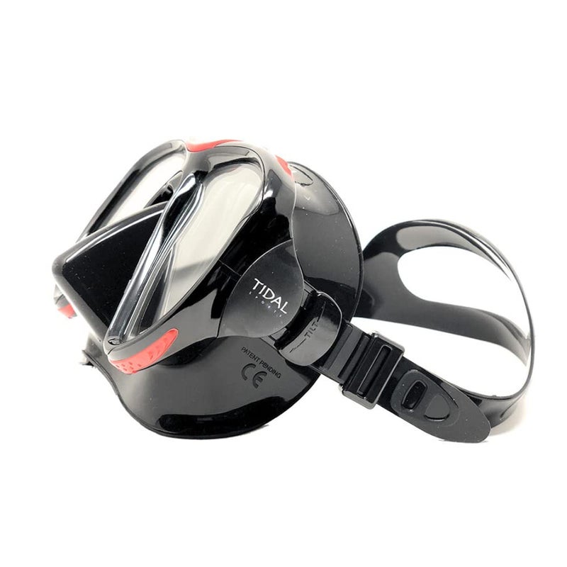 Pro Shot Tidal Mask for Snorkeling and Scuba Diving Best Anti-Fog Technology (Red) - Image 2